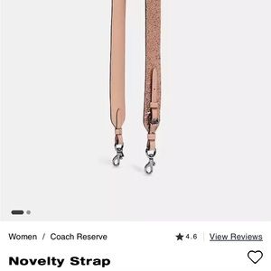 Coach sparkly Pink Novelty Strap